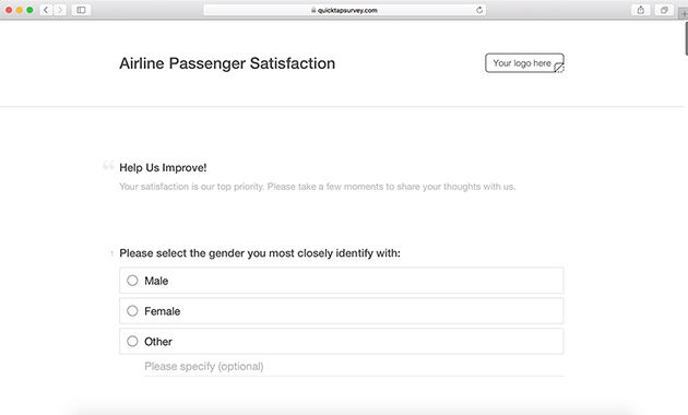 Airline Satisfaction Survey Template