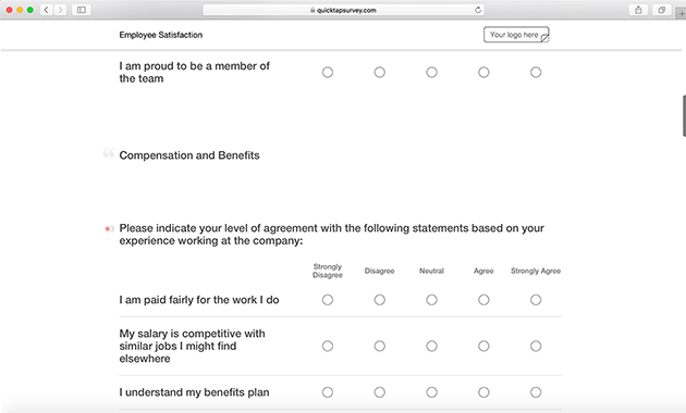 Sample Employee Benefits Survey | Classles Democracy