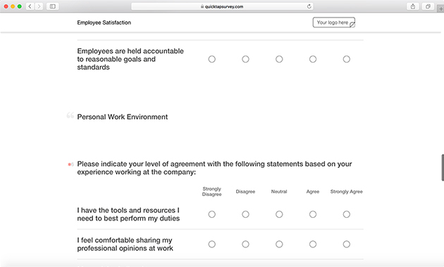 employee satisfaction survey samples - Ideal.vistalist.co