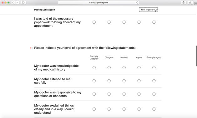medical survey template