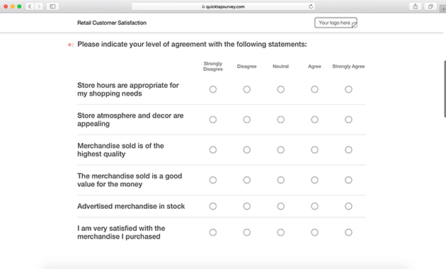 Customer Satisfaction Survey Template from www.quicktapsurvey.com