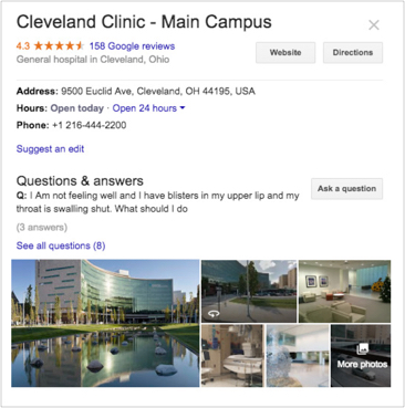 Optimized google profile example